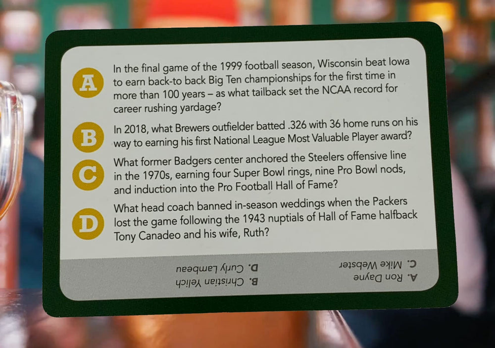 You Gotta Know Wisconsin hockey trivia cards for fans and friends