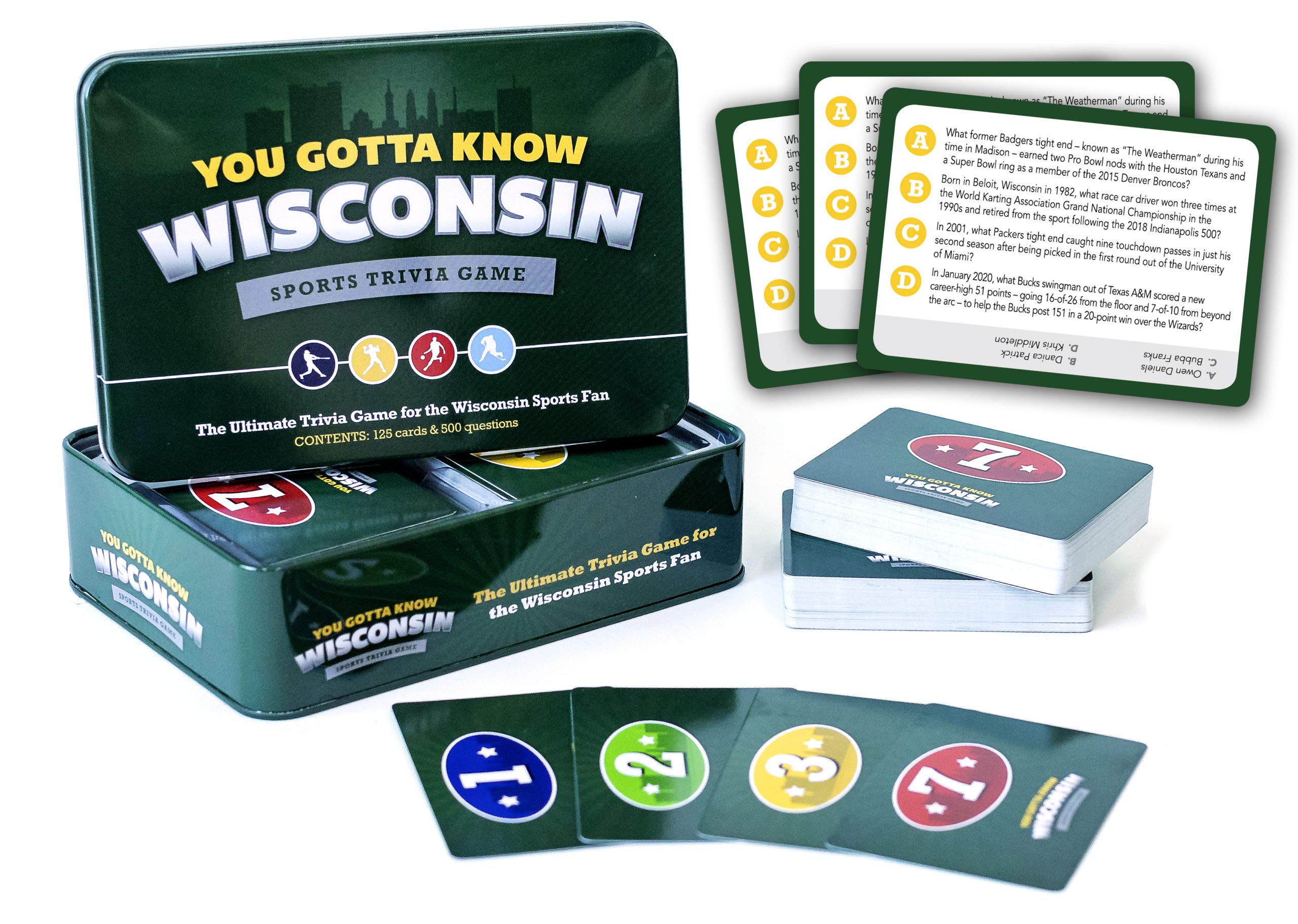 You Gotta Know Wisconsin trivia cards pack for casual or competitive game nights