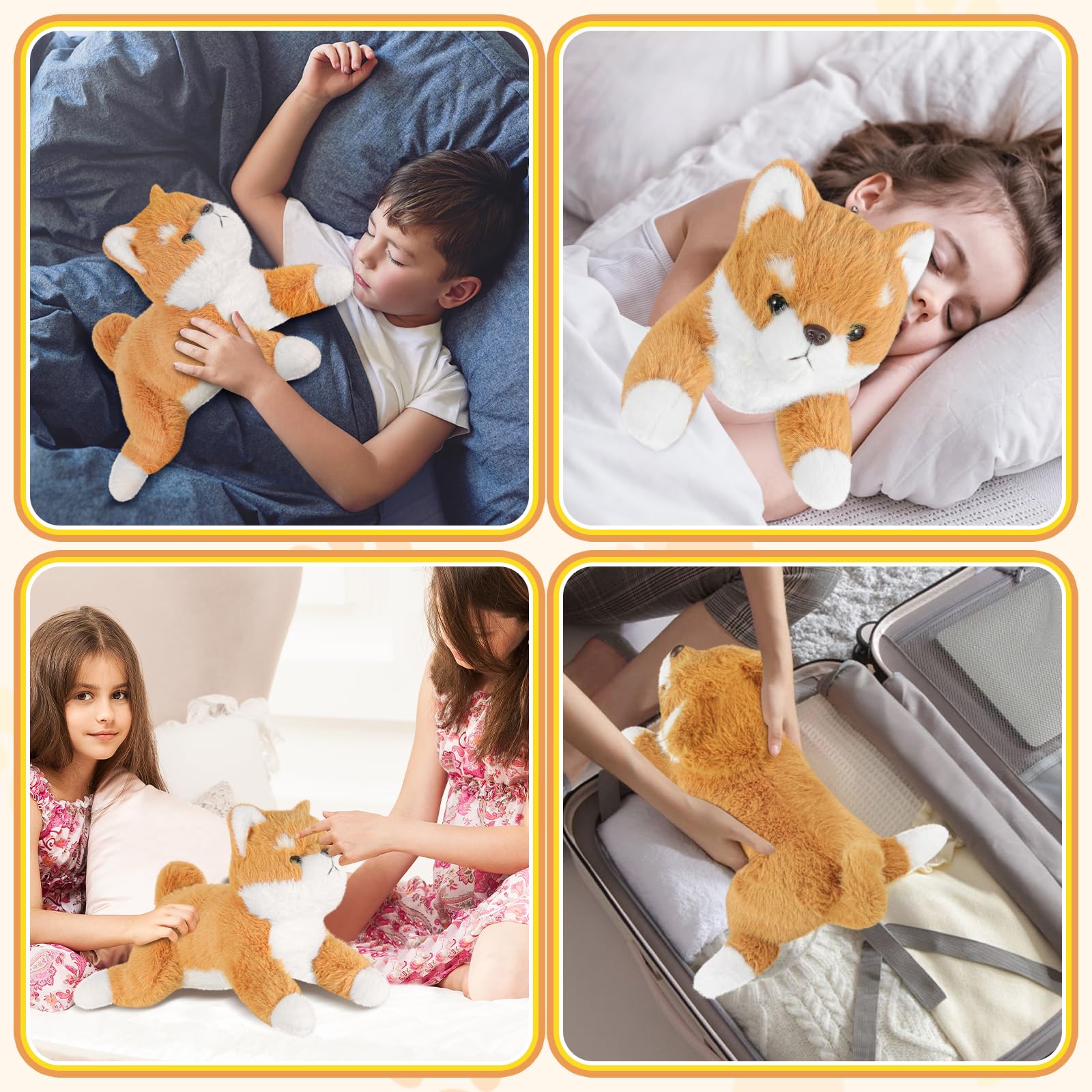 YOUBLEK weighted dog plush suitable for home, office, or classroom.