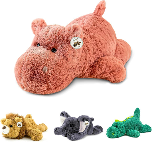 YOUBLEK 20-inch weighted plush toy, front view, offers a hug-like comforting experience.