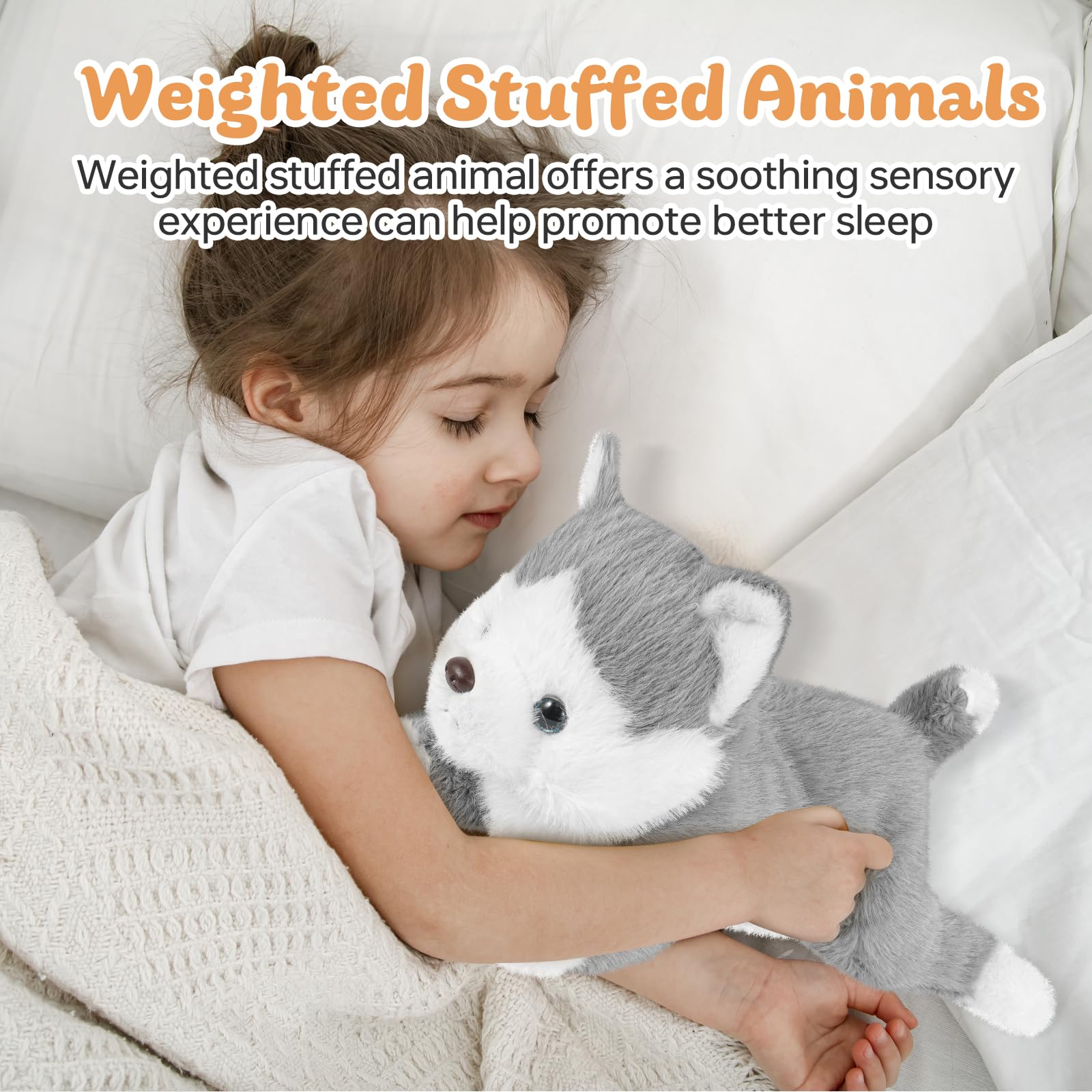 YOUBLEK realistic puppy plush with faux fur for snuggly companionship.