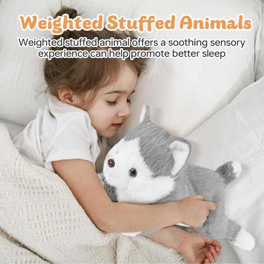 YOUBLEK realistic puppy plush with faux fur for snuggly companionship.