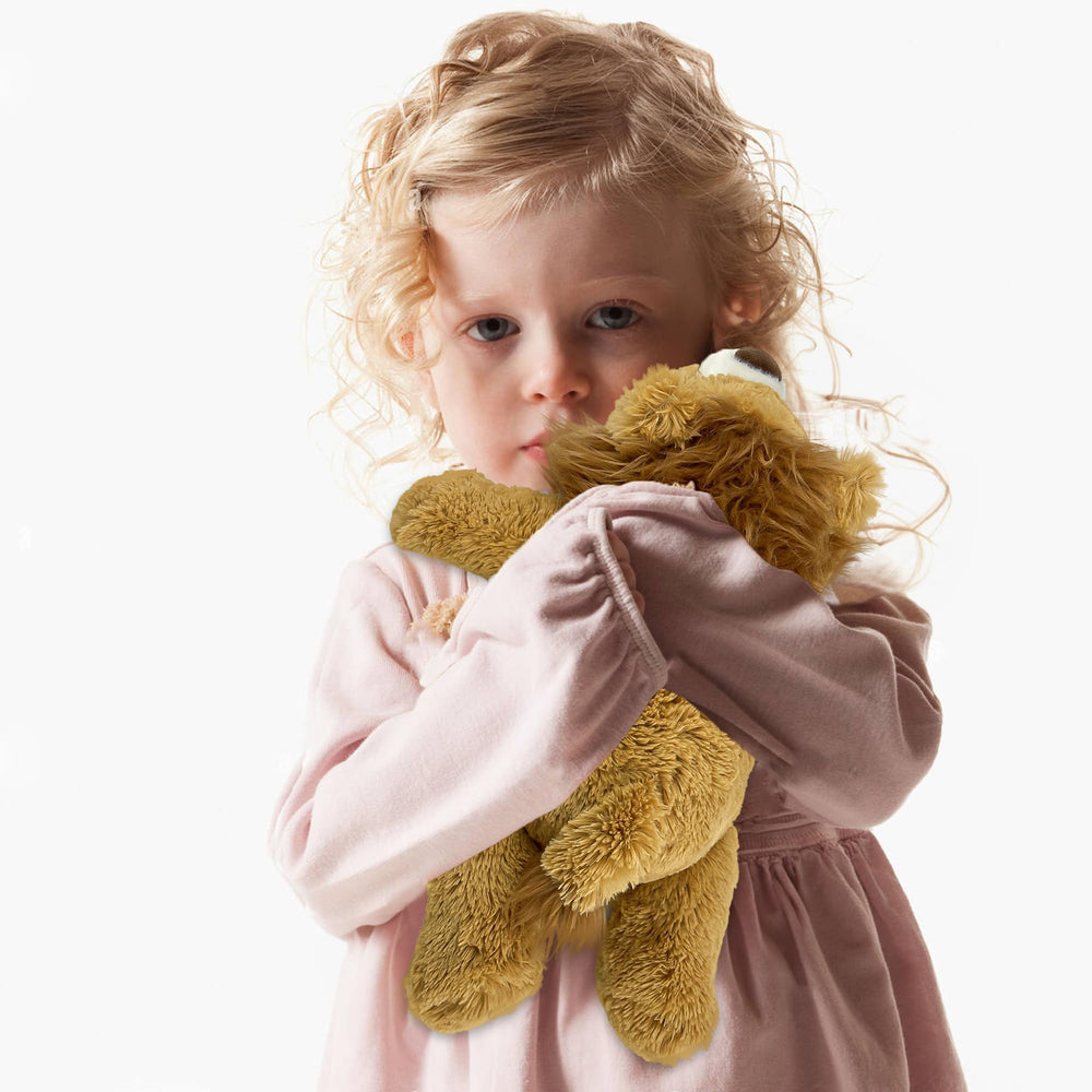 YOUBLEK weighted plush toy decor in cozy interior setting.