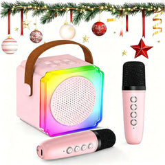 YOUBST Mini Karaoke Machine front view, compact and kid-friendly for easy play