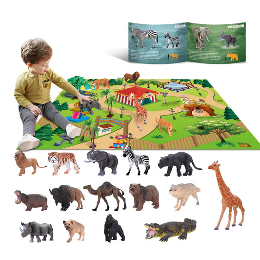 YouCute lion toy from the 15-animal set for imaginative play and storytelling