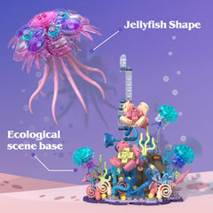 Youeefy Jellyfish Kit building scene shows immersive underwater display