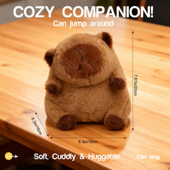 YOUGAANY Capybara Plush soft fur closeup shows premium texture.