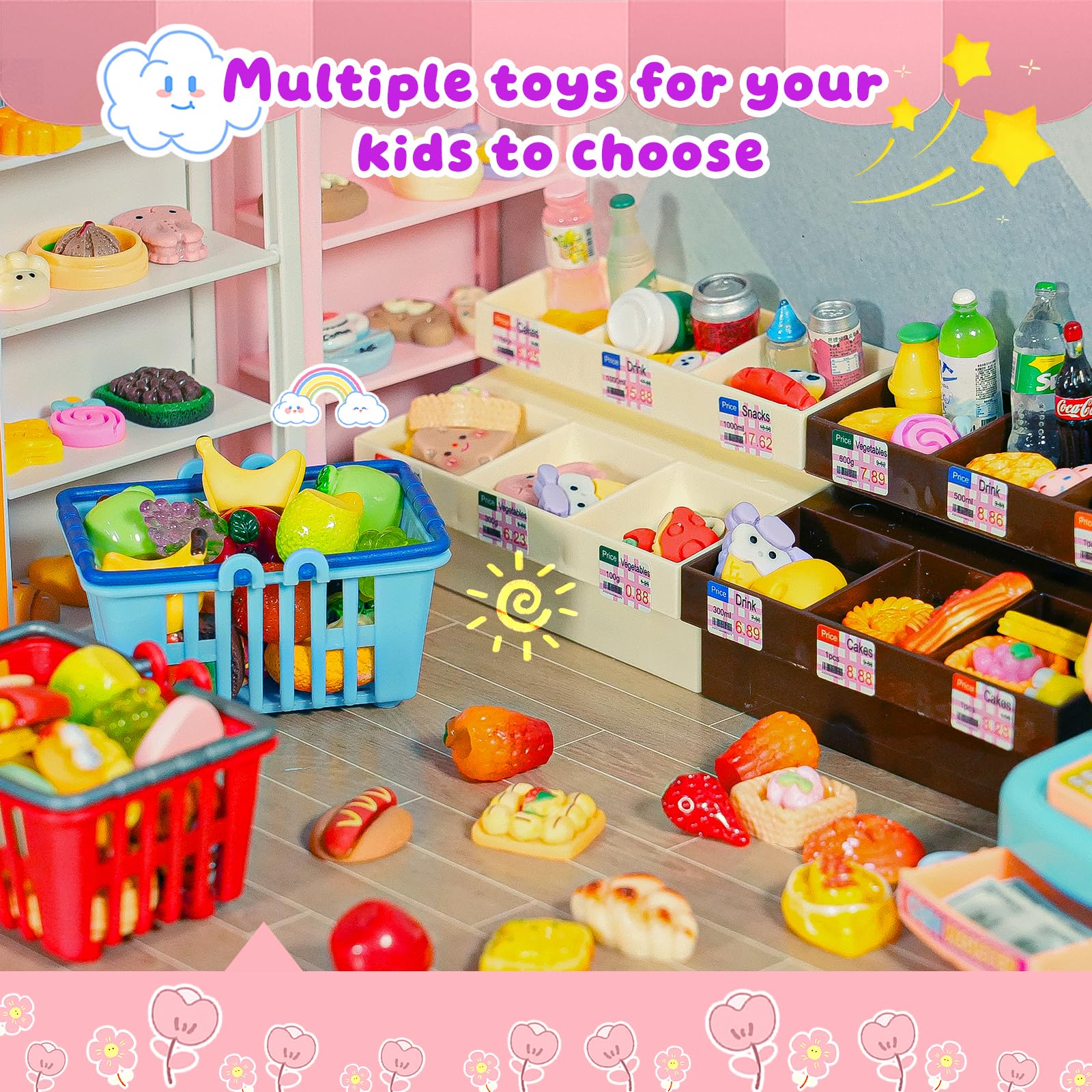YOUHORYA 183Mini cake paper bags add realistic packaging details