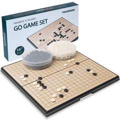 YOUKEKOEE Go Set board with a 19x19 grid for portable gameplay