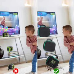 Sturdy handle and double-zip closure simplify on-the-go transport.