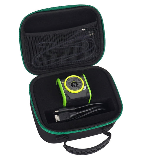 The YouKnow LeapMove hard case with a dedicated main compartment protects the console.