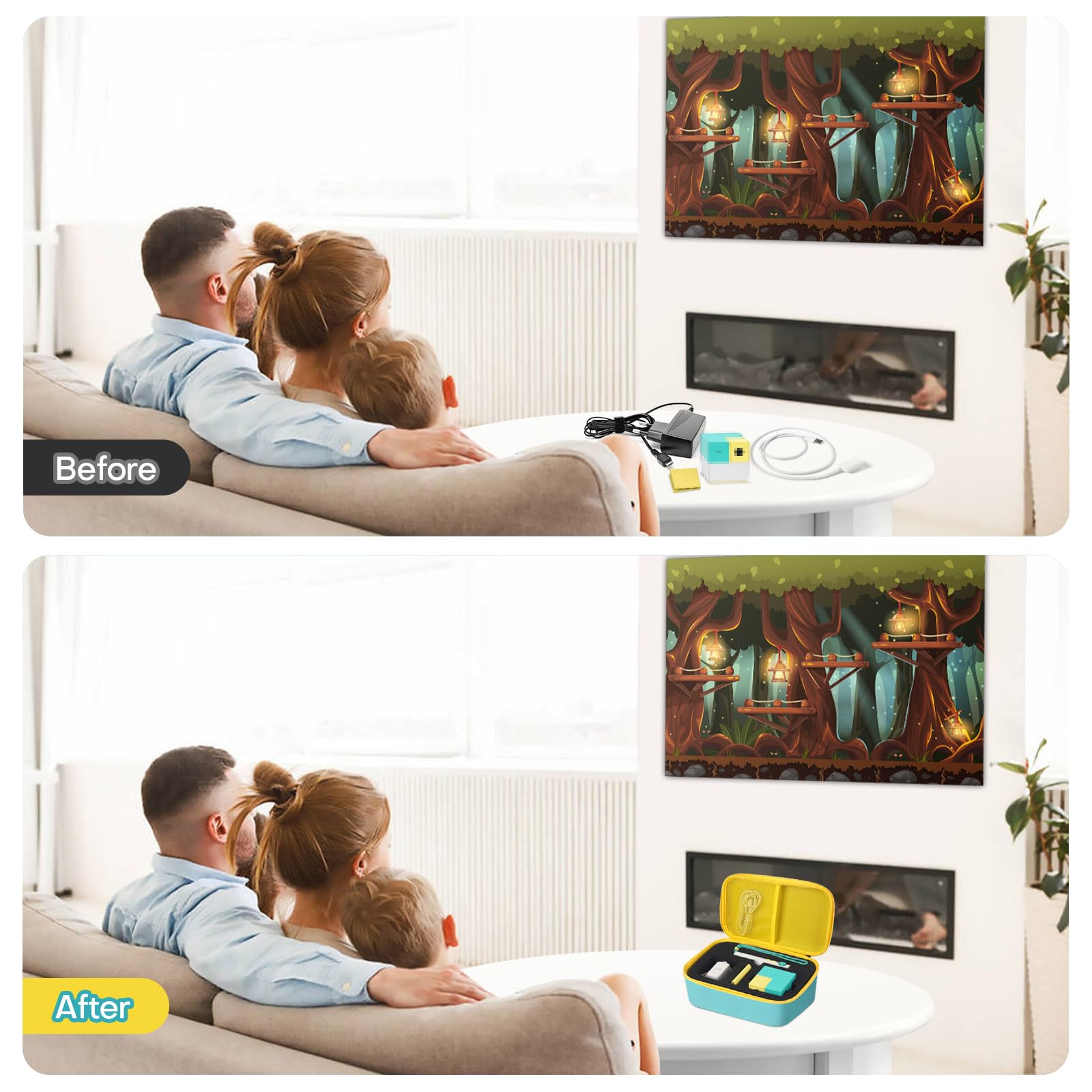 YouKnow travel case foam tray keeps console and cables organized during trips