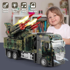 Youlechen army toy with rotatable turret lets kids aim during role-play adventures.