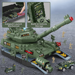 Youlechen launchable missiles add exciting action during pretend military missions.