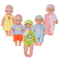 Young Buds feeding bottle with doll outfits for realistic pretend feeding
