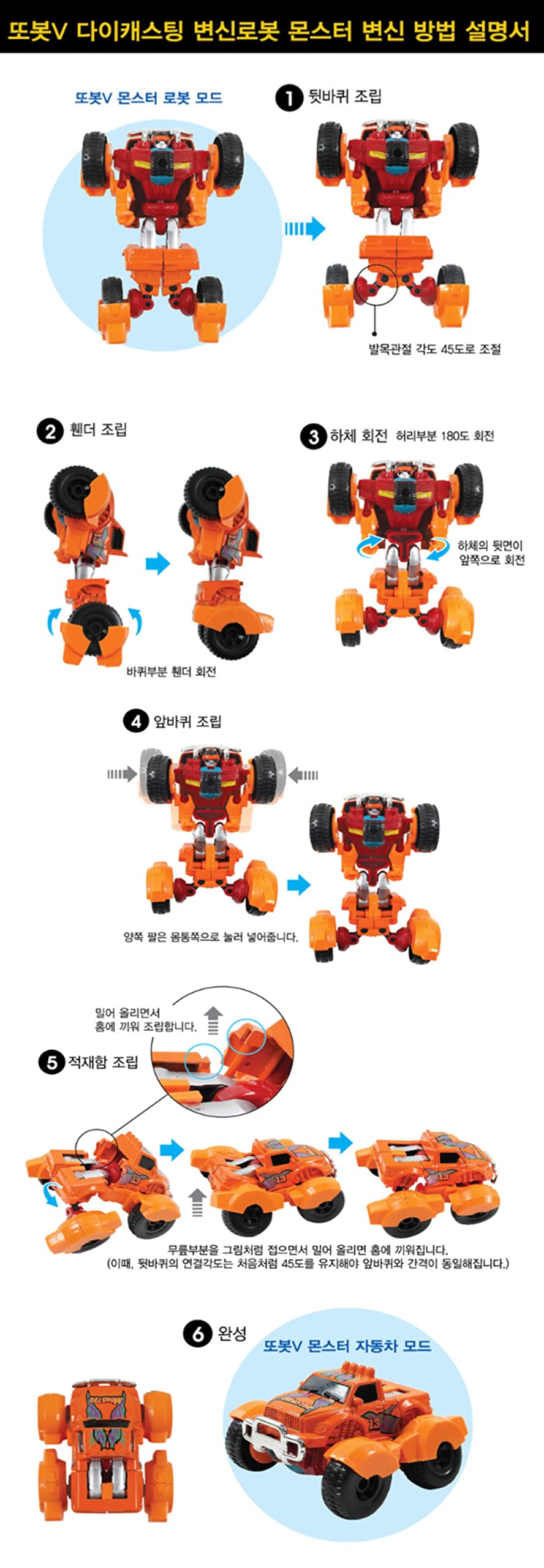 YOUNGTOY TOBOT V Mini Monster converts from car to robot for adventurous play.