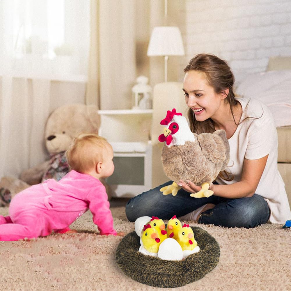 Youthfuljive zippered belly hen enables easy storage and playtime.