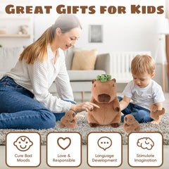 Youthfuljive capybara plush bed time snuggle is your cozy companion