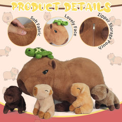 Youthfuljive capybara plush gift idea for kids and fans