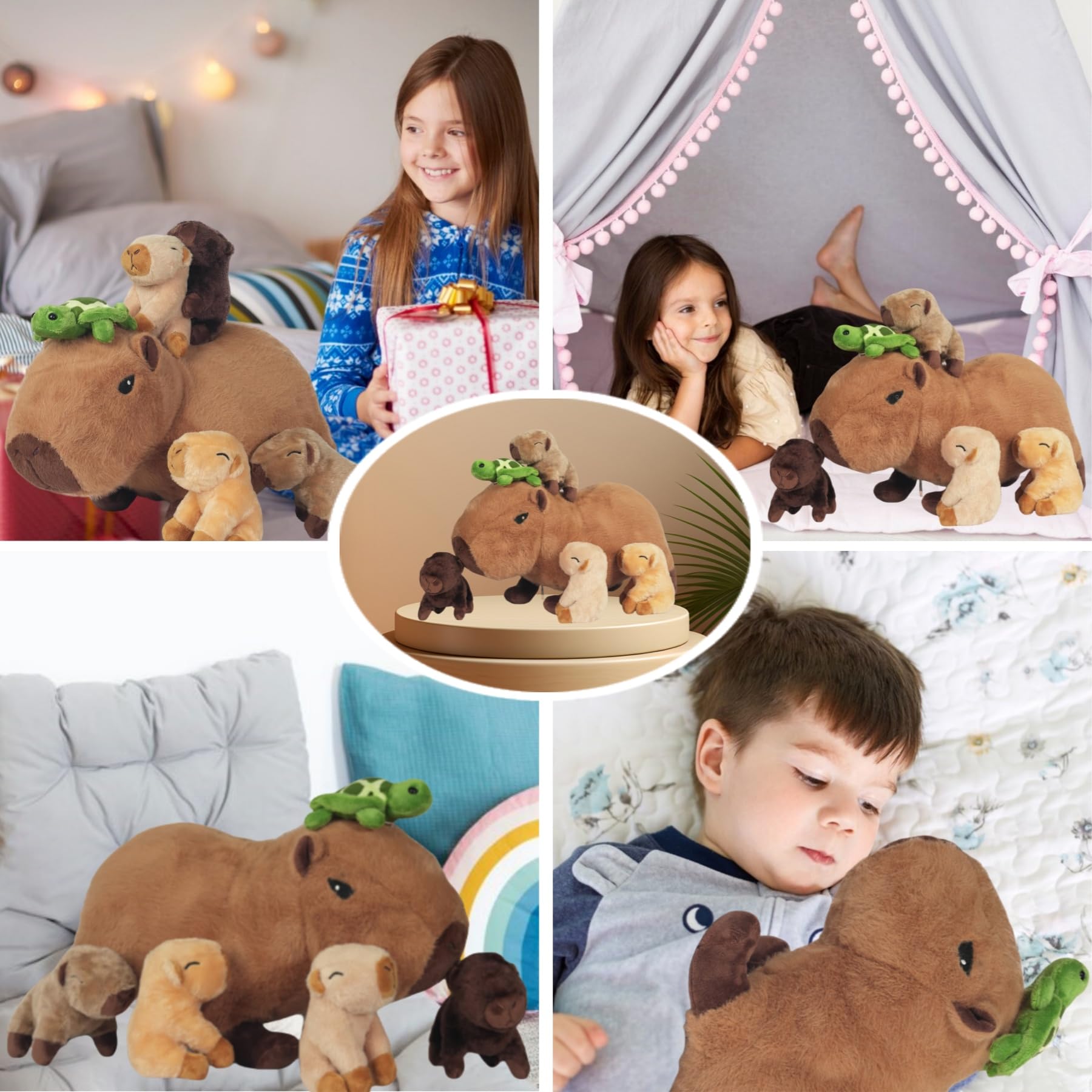 Youthfuljive capybara plush doubles as a comfy pillow
