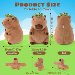 Youthfuljive capybara plush tummy zipper reveals surprises for kids