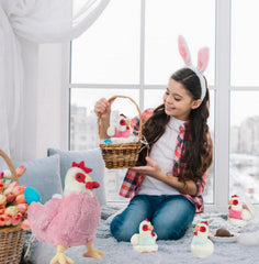 Youthfuljive cozy soft PP cotton chicken plush ideal for hugs.