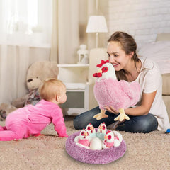 Youthfuljive egg-shell and egg add surprise elements for imaginative poultry play.