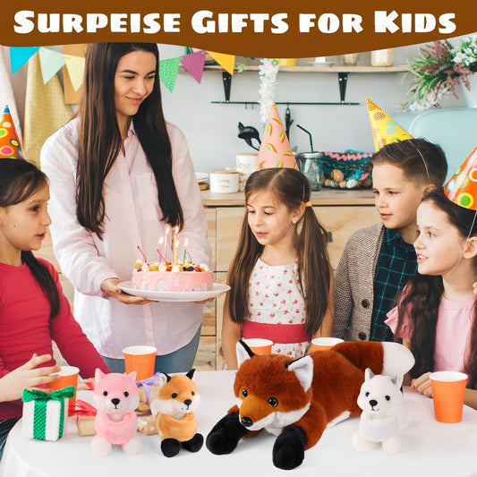 Youthfuljive fox plush set baby 1 provides a soft play companion.