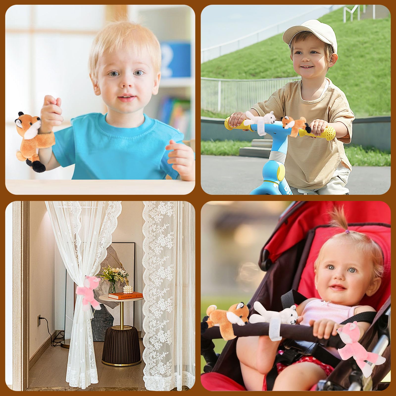 Youthfuljive fox plush tummy zipper creates a playful surprise.