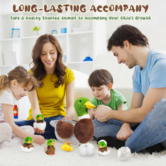 Youthfuljive Mallard zipper-belly storage plush keeps ducklings neatly tucked away.