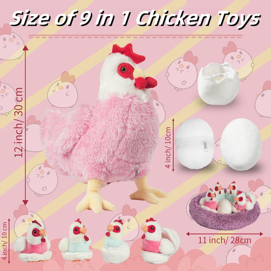 Youthfuljive zippered belly chicken plush demonstrates portable playtime and cuddle-friendly design.