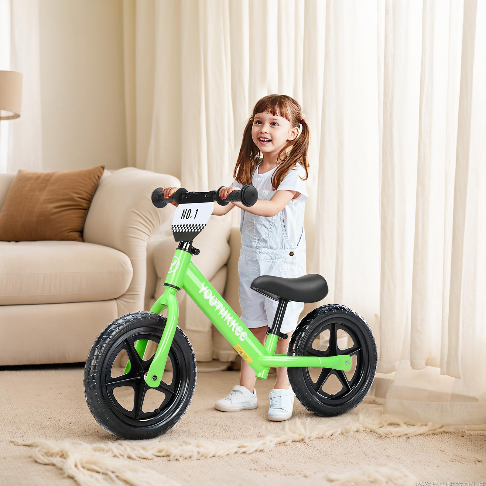 Youthkkee 12-inch toddler bike in vibrant colors designed for early riders