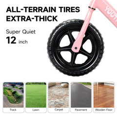 Youthkkee balance bike tires with puncture resistance for reliable traction