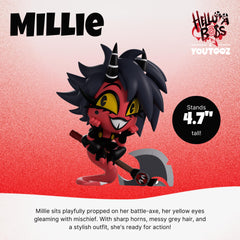 Youtooz Helluva Boss Millie front view highlights her playful pose