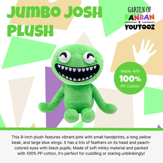 Youtooz Jumbo Josh with a big toothy smile for playful shelf presence.