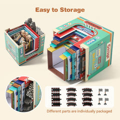 Youuys 3-in-1 set includes track pieces for creative city layouts.