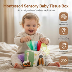 Youuys baby safe mirror on the cube promotes self recognition and visual tracking.