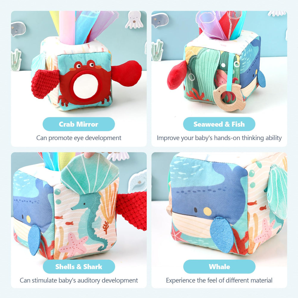 Youuys Tissue back texture offers extra sensory variation for curiosity.
