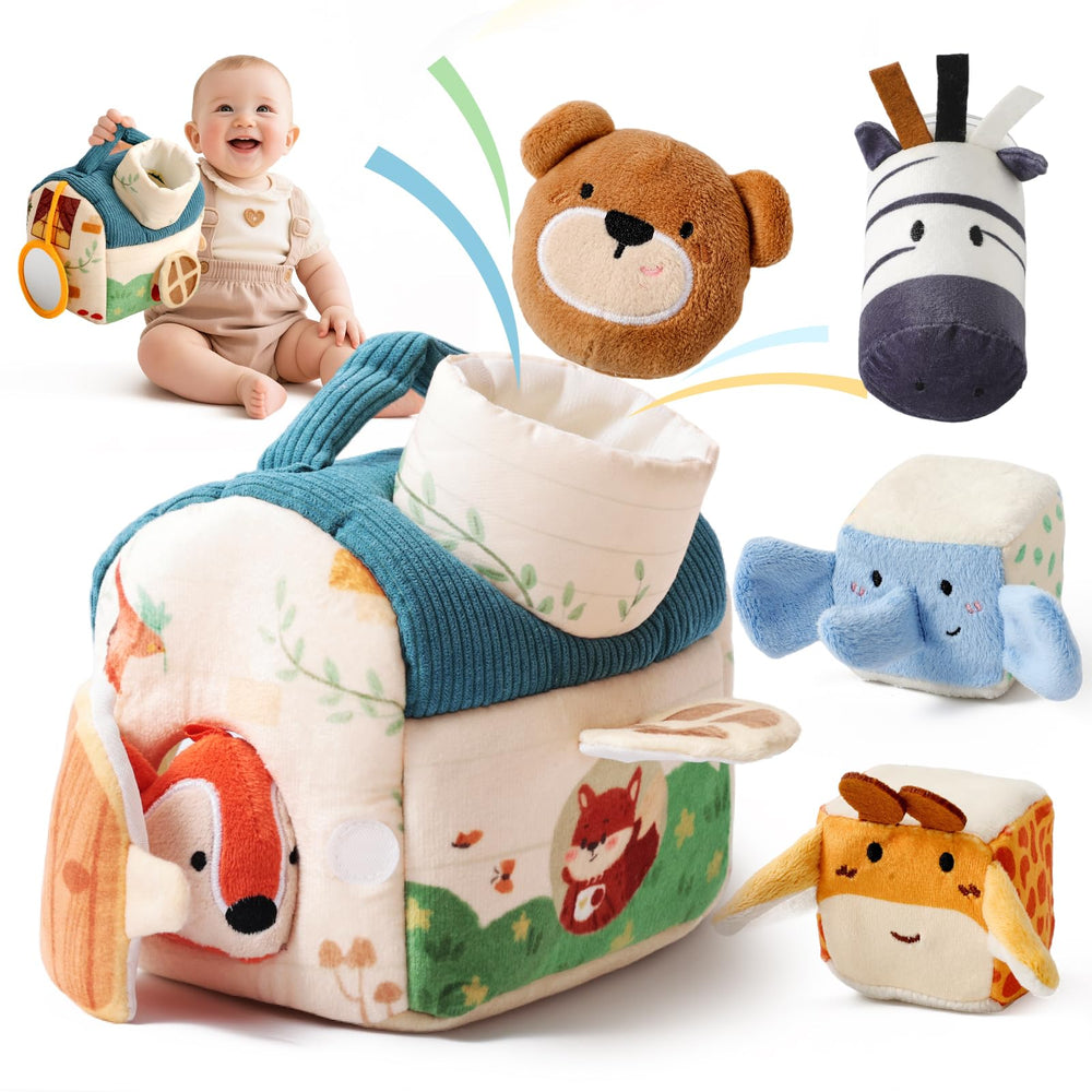 Youuys Travel Sensory Toy with carry handle supports on-the-go play for babies.