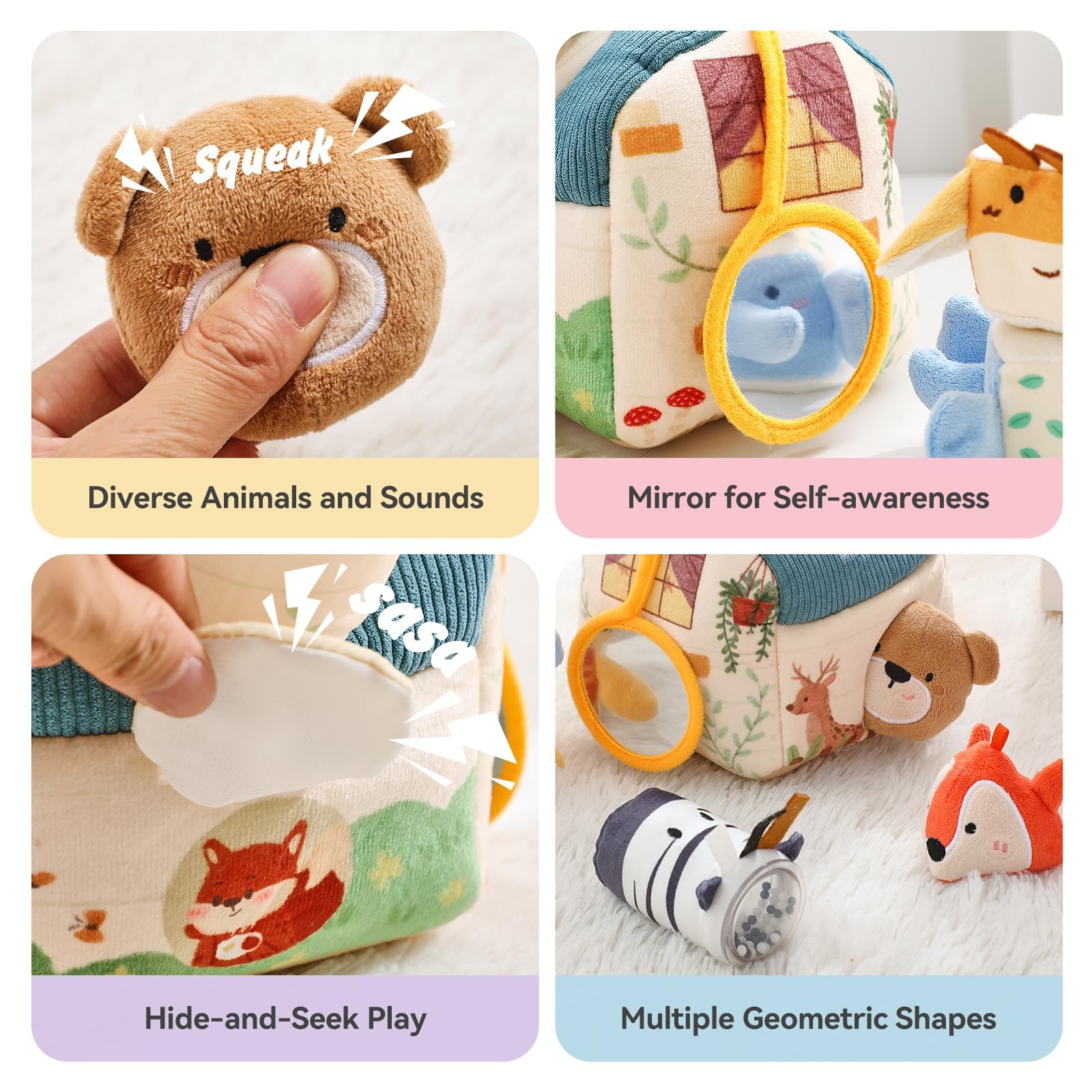Non-toxic, BPA-free materials ensure gentle exploration for teething babies.