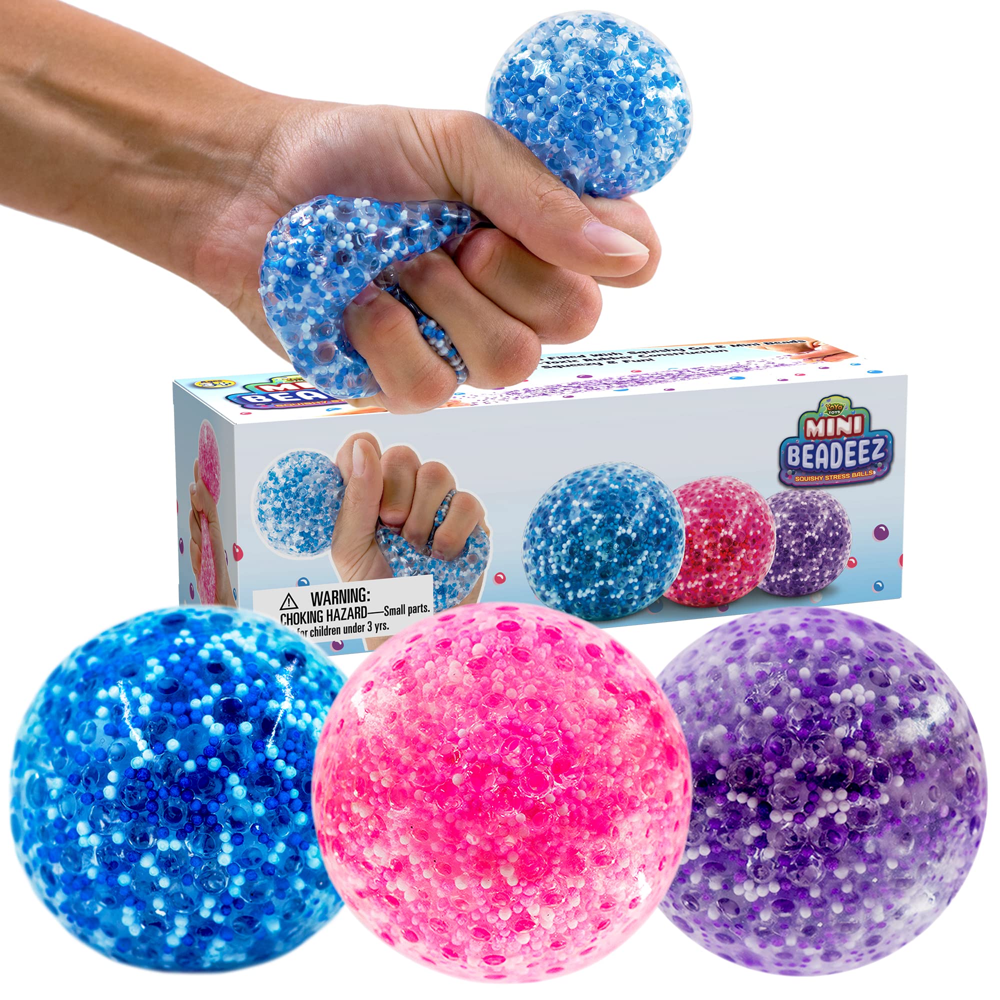 YoYa DNA Ball in bright colors, a squishy sensory toy for calming focus