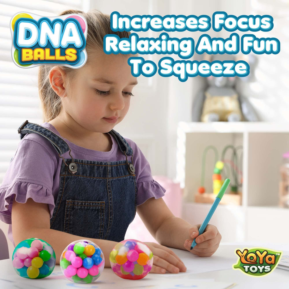 YoYa DNA Balls gift-pack presented as a colorful mood booster for all ages