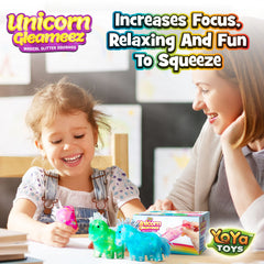 YoYa Glitter Unicorn DNA Ball gift box detail suggests thoughtful present