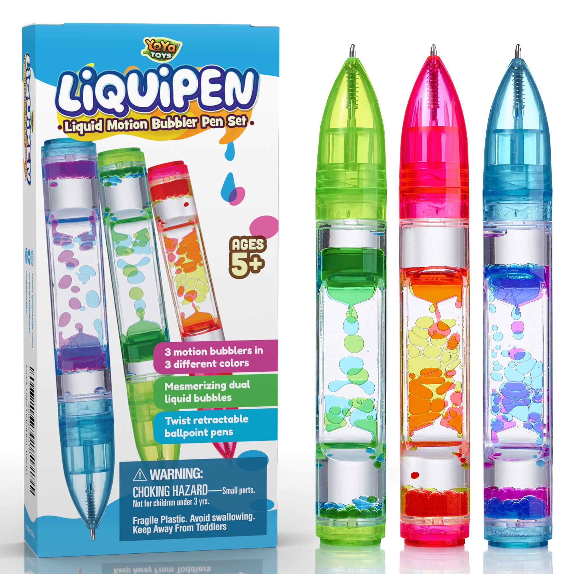 YoYa Toys Liquipen red drops promote focused study and visual rhythm.