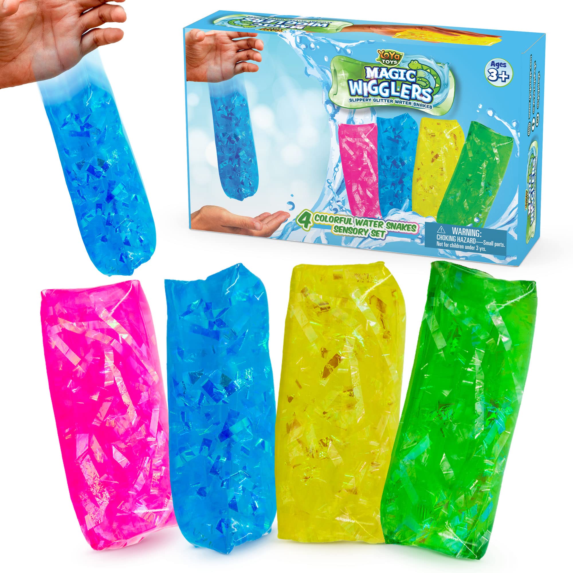 YoYa Toys Magic Wigglers Water Snake Fidget Toy front view promotes focus during tasks