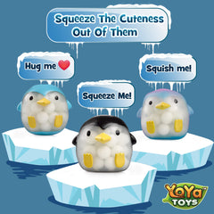 YoYa Toys Penguin DNA Ball trio pack shown together for gifting and calm moments.