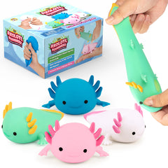 YoYa Toys Squisheez Axolotl pink squishy for stress relief and fun