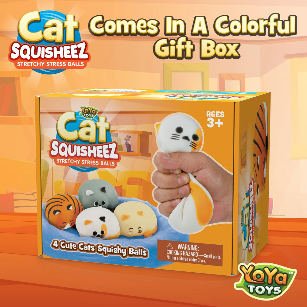 YoYa Toys Squisheez Cat kawaii-design captures cute look and tactile joy.
