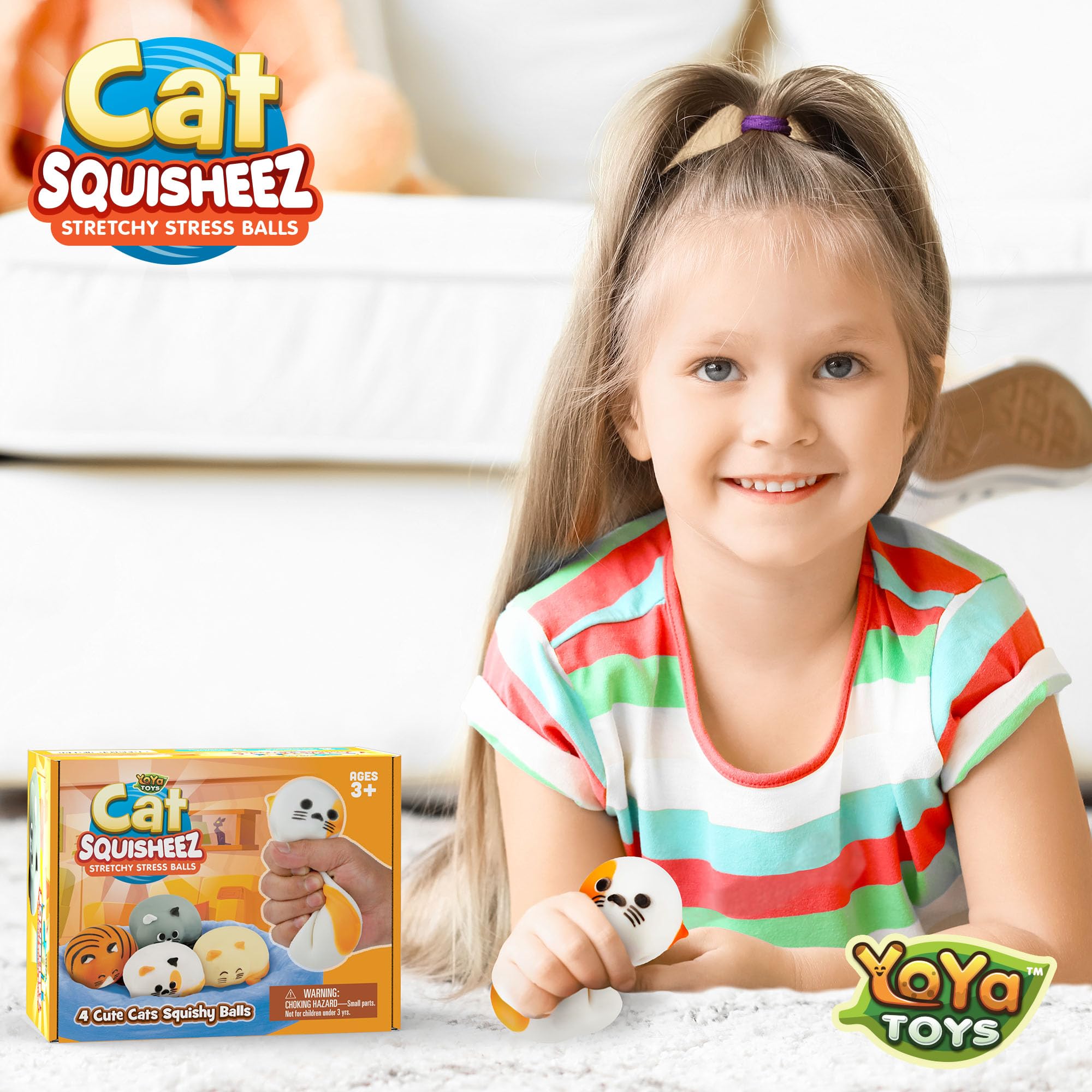 YoYa Toys Squisheez Cat travel-companion fits in pockets and bags.