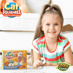 YoYa Toys Squisheez Cat travel-companion fits in pockets and bags.